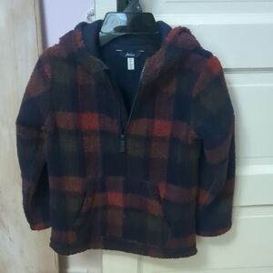 Joules Kids Plaid Jacket - Red and Blue